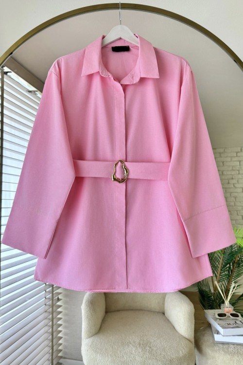 Clasp Gömlek Pembe