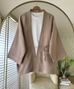 Cepli Müslin Kimono Camel