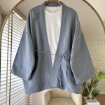 Cepli Müslin Kimono Gri