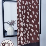 Ceylan Desenli Şal Kahverengi Bej