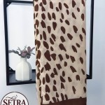 Ceylan Desenli Şal Bej - Kahverengi