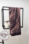 Zebra Desenli Şal Kahverengi