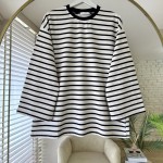 Bisiklet Yaka Çizgili Sweatshirt Siyah