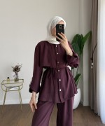 Allerli Modal Takım Mürdüm