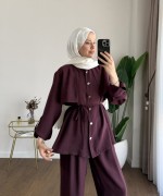 Allerli Modal Takım Mürdüm