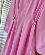 Pensli Poplin Elbise Pembe