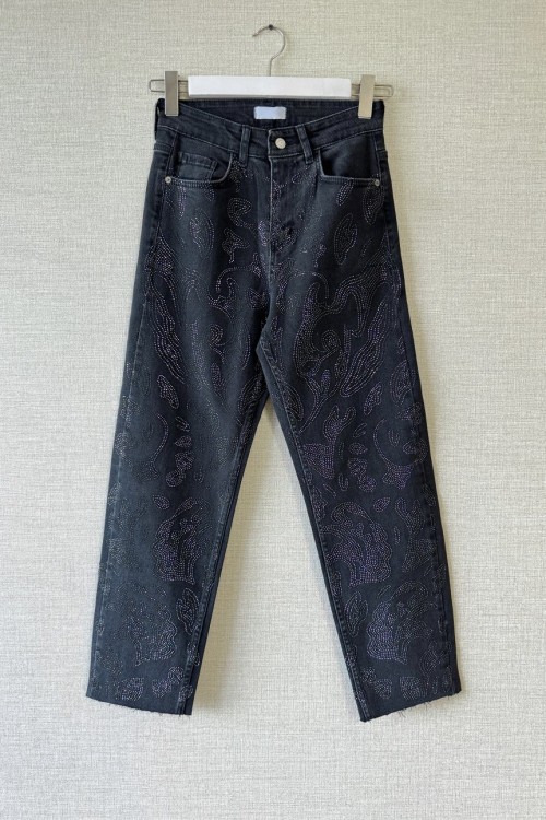 Etro Taş Baskılı Jean Füme