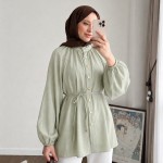Reglan Kol Oversize Gömlek Çağla Yeşili