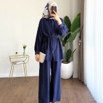 Pantolonlu Çilek Takım Lacivert