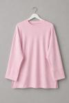 Yırtmaç Detaylı Süprem Sweatshirt Pudra