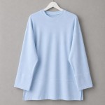 Yırtmaç Detaylı Süprem Sweatshirt Mavi