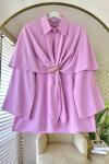 Pelerinli Tunik Pembe