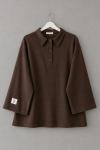 Polo Yaka Süprem Sweatshirt Acı Kahve