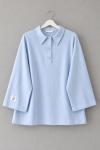 Polo Yaka Süprem Sweatshirt Bebe Mavisi