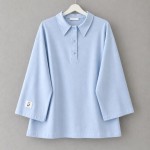 Polo Yaka Süprem Sweatshirt Bebe Mavisi