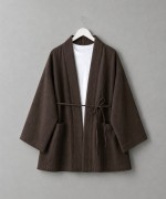 Cep Detaylı Müslin Kimono Acı Kahve
