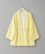 Cep Detaylı Müslin Kimono Sarı