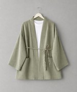 Cep Detaylı Müslin Kimono Çağla Yeşili