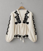 Süzeneli Keten Kimono Bej