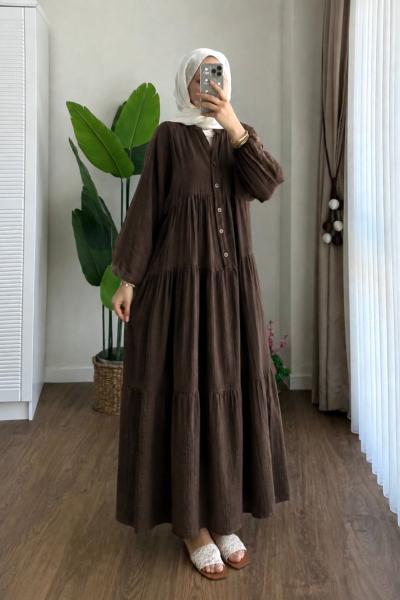 Oversize Müslin Elbise