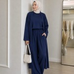 Baggy Üçlü Takım Lacivert