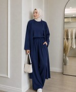 Baggy Üçlü Takım Lacivert