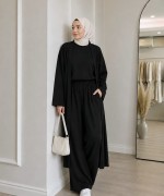 Baggy Üçlü Takım Siyah
