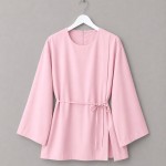 Julia Modal Bluz Pembe