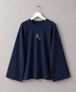 Nakışlı Salaş Sweatshirt Lacivert