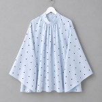 Puantiyeli Oversize Bluz Bebe Mavisi
