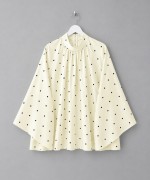 Puantiyeli Oversize Bluz Açık Sarı