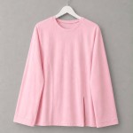 Duble Kol Yırtmaçlı Bluz Pembe