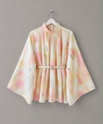 Batik Desen Oversize Bluz Pembe