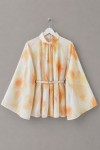 Batik Desen Oversize Bluz Turuncu