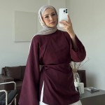 Prive Modal Bluz Bordo
