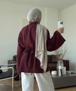 Prive Modal Bluz Bordo