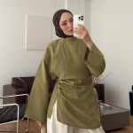 Prive Modal Bluz Yeşil