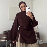 Prive Modal Bluz Acı Kahve