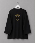 Limon Nakışlı Sweatshirt Siyah