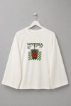 Baskılı Süprem Sweatshirt Matcha