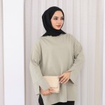 Yırtmaçlı Sweatshirt Yeşil