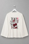 Baskılı Süprem Sweatshirt cherry