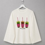 Baskılı Süprem Sweatshirt Kokteyl