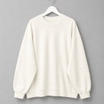 Oversize İnterlok Sweatshirt Ekru