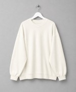 Oversize İnterlok Sweatshirt Ekru