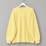 Oversize İnterlok Sweatshirt Sarı