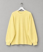 Oversize İnterlok Sweatshirt Sarı