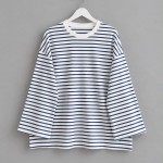 Çizgili Oysho Sweatshirt Koyu Lacivert