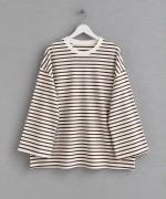 Çizgili Oysho Sweatshirt Koyu Kahverengi