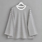 Çizgili Oysho Sweatshirt Siyah